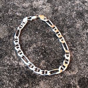 Silver Curbchain Necklace and Bracelet